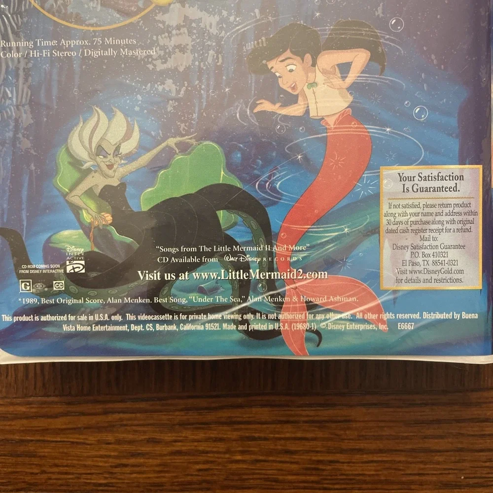 The Little Mermaid II (2): Return To The Sea VHS 2000 Walt Disney New/Sealed